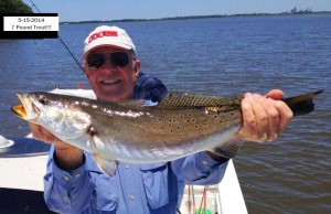 Bill H.,  Tommy's 7 lb Trout 5-15-2014